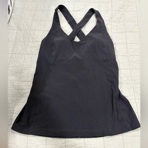 Lululemon Long Breath 2-In-1 Tank *Light Support For B/C Cup Black Size 8